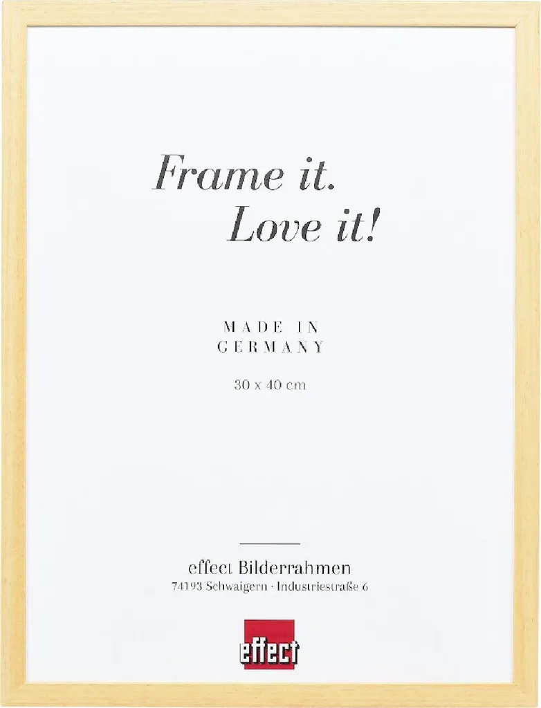 Cornice Legno Top S Naturale 20x30 con Vetro Museale Antiriflesso