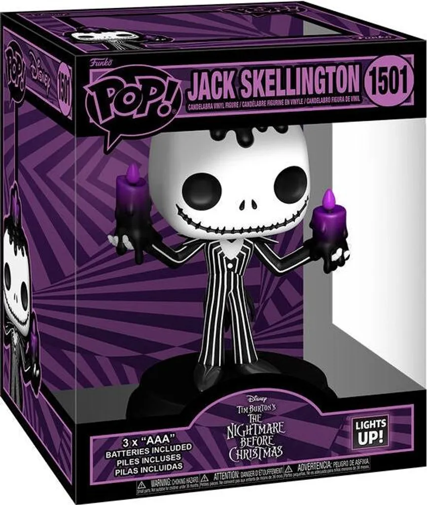 Figurine POP Jack Skellington Disney en vinyle de 9 cm pour collection