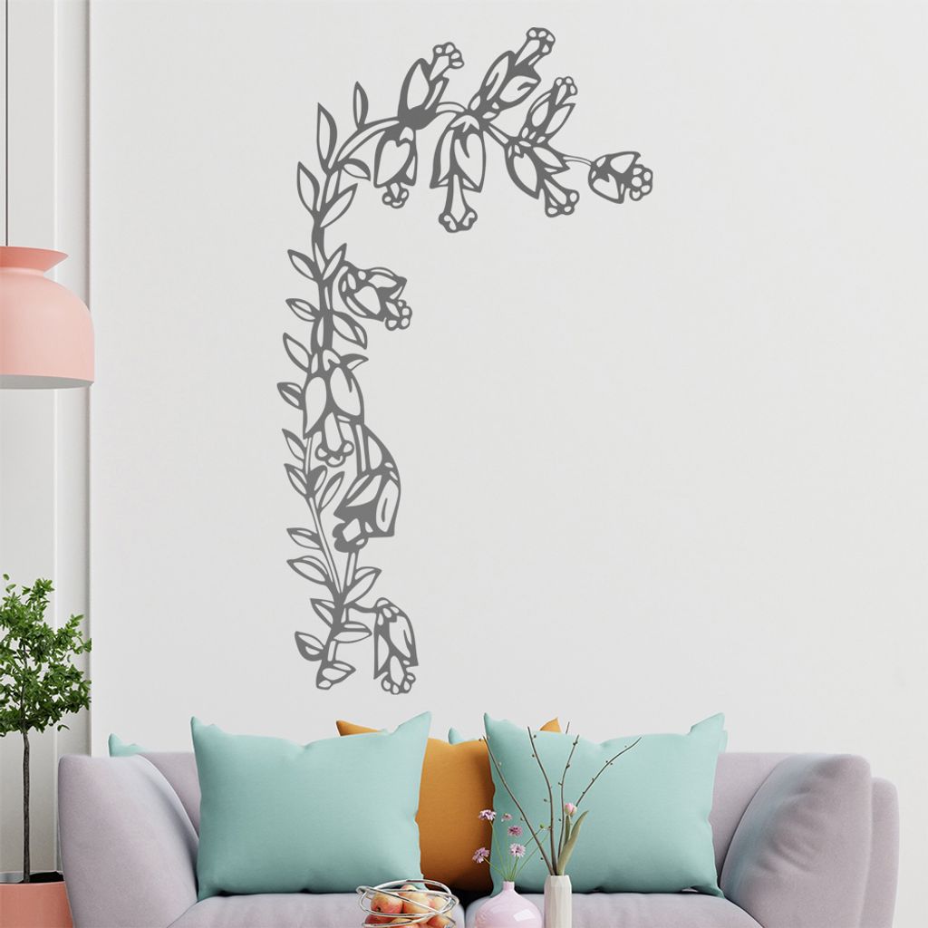 Große Blüten Wandtattoo in 6 Größen - Wandaufkleber Wall Sticker - Dekoration, Küche, Wohnzimmer, Schlafzimmer, Badezimmer