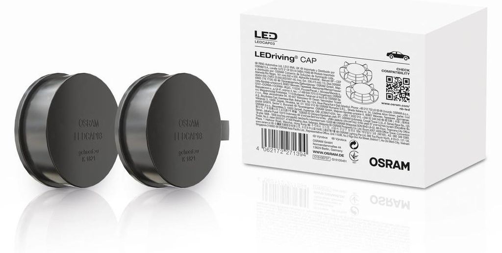 2x OSRAM Scheinwerfer-Abdeckung LEDCAP03 32mm 88mm 95mm
