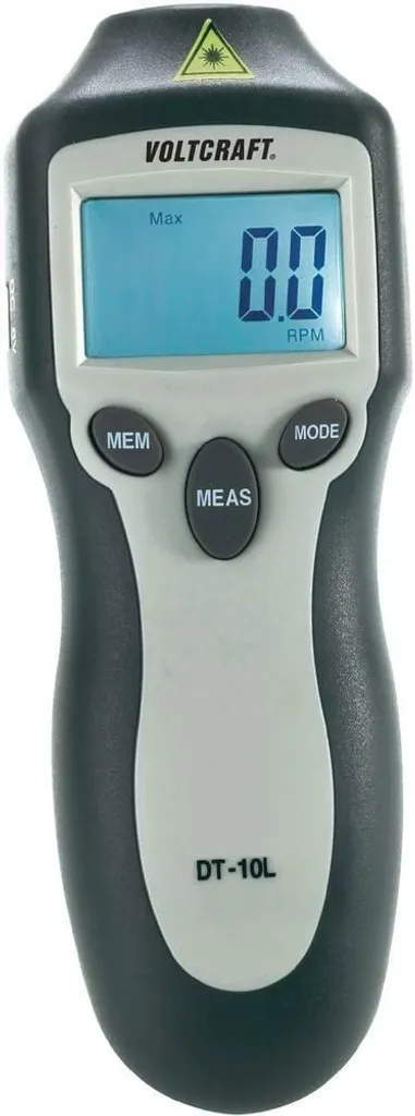 Tachymètre Optique 99 999 tr/min Voltcraft DT-10L Haute Précision Laser