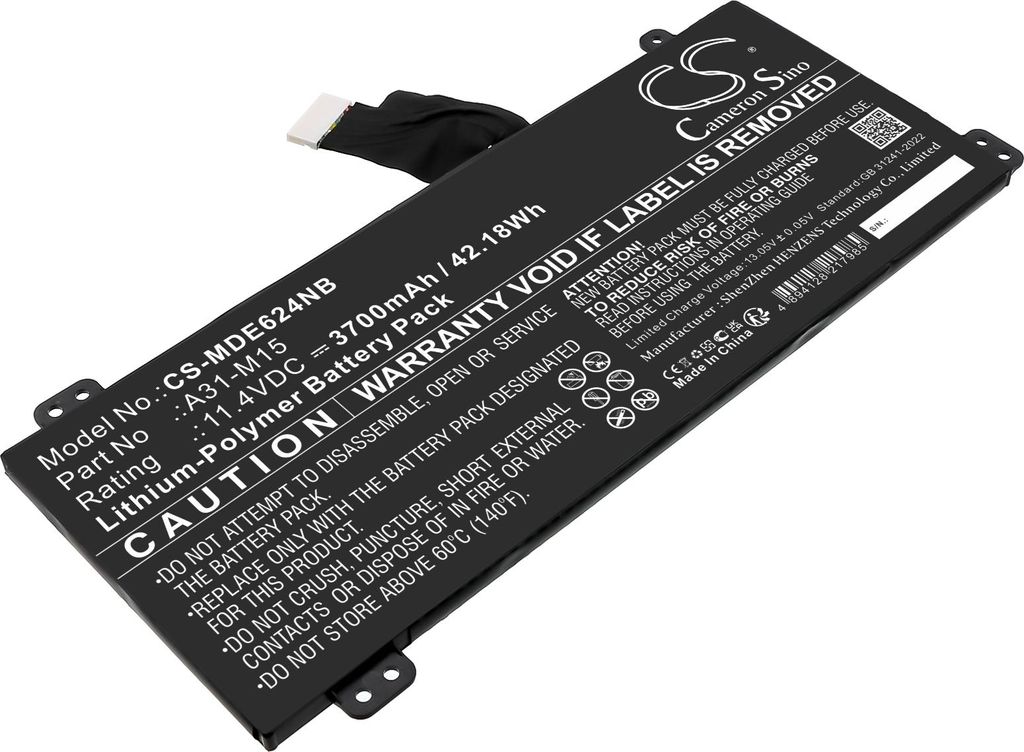 TECHTEK Laptop Akkus Kompatibel mit [Medion] Akoya E6245, Akoya E6245(MD 61126 MSN 30025295), Akoya E6245(MD 61262 MSN 30025870), Akoya E6245(MD 6127