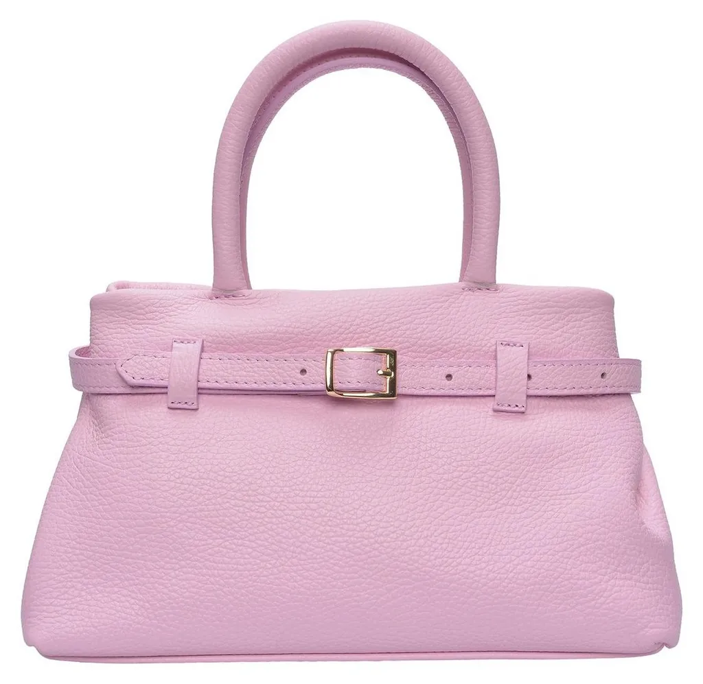 Tote bag en cuir rose LV 1003T Luisa Vannini - Finition grainée SS26
