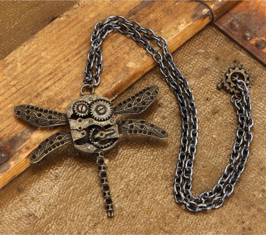 Steampunk Libellen Anhänger
