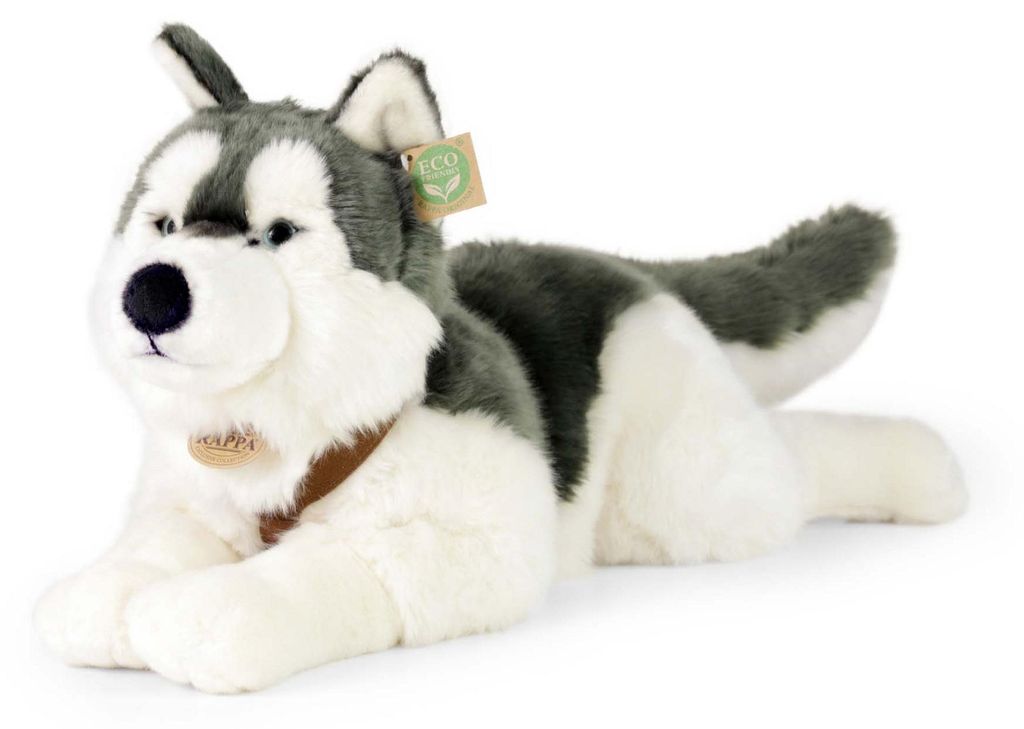 Velký plyšový pes husky s postrojem 60 cm ECO-FRIENDLY Obrázek produktu 