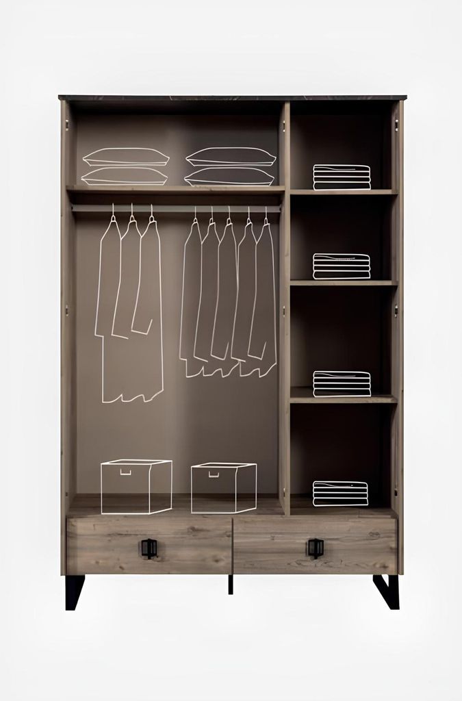 Jugendzimmer Loft Kinderzimmer Set Nachttisch Bücherregal Schreibtisch Schrank