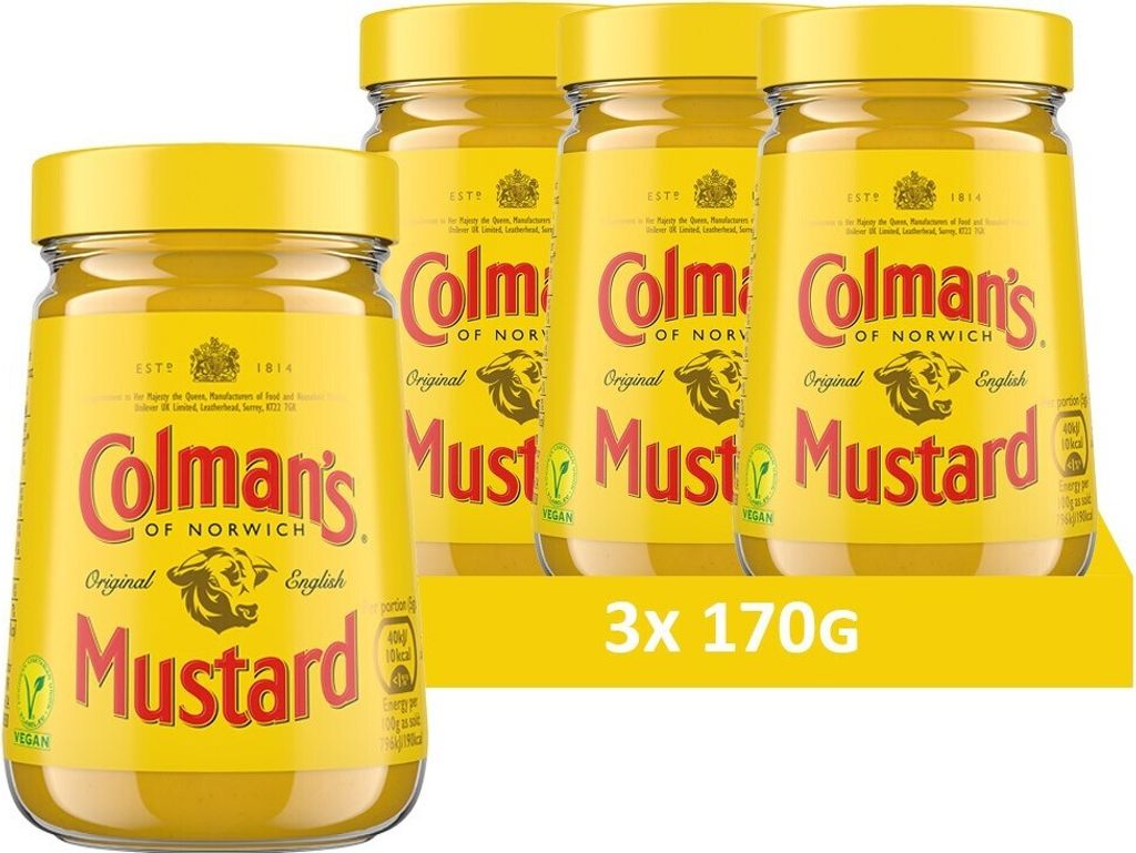 Colman's Original englischer Senf, English Mustard fein gemahlen (3 Stück (3 x 170g))"