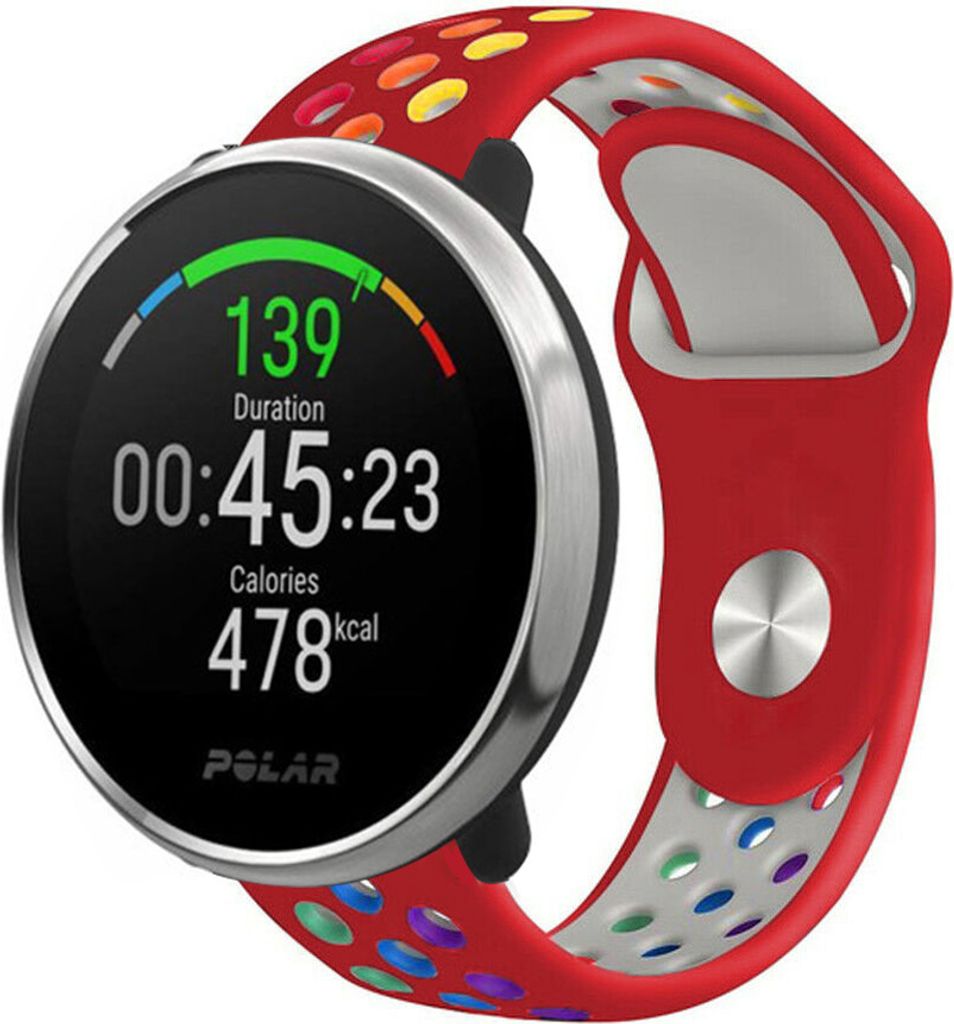 Strap-it Polar Unite Sportarmband (Rot/Bunt)