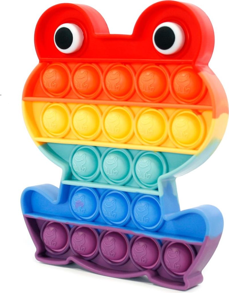 Push Bubble Pop It Frosch Antistress Spielzeug - Fidget Toy für Fokus & Entspannung
