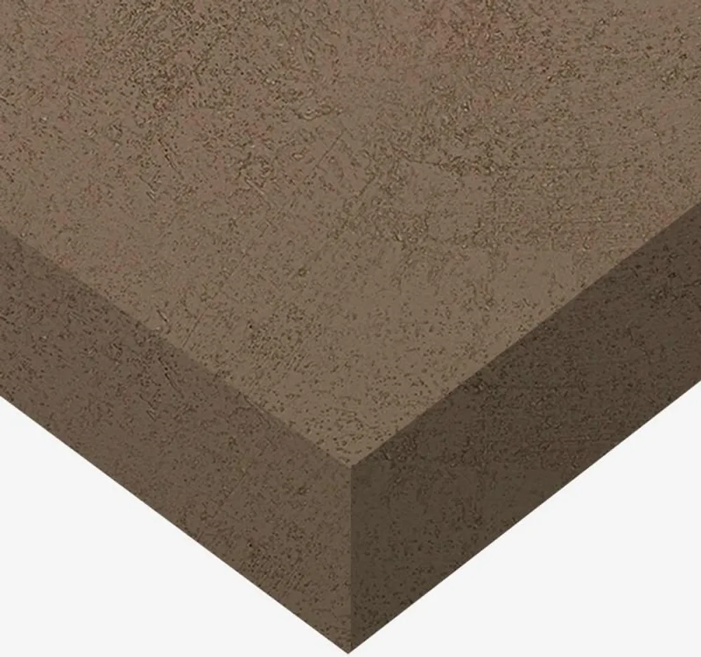 Papier peint adhésif effet crépi taupe Eco 122 cm x 10 m finition texturée