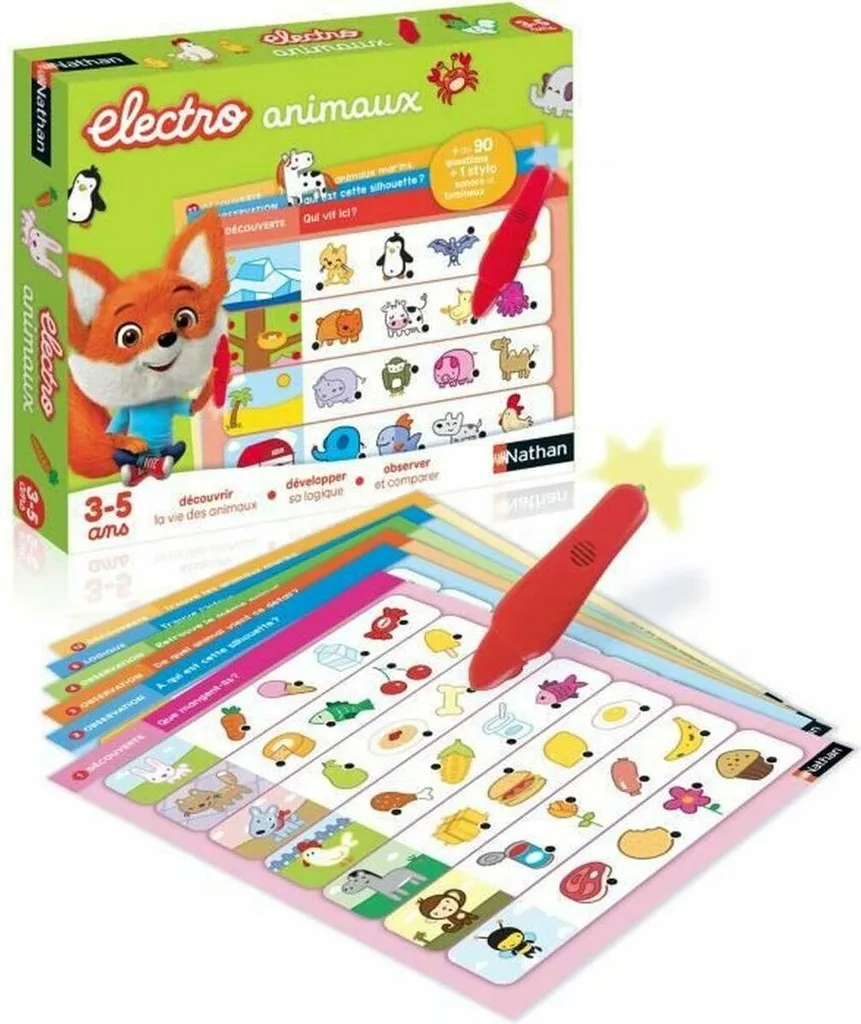 Jeu Nathan Electro Animaux - Idéal pour apprendre en autonomie dès 24 mois