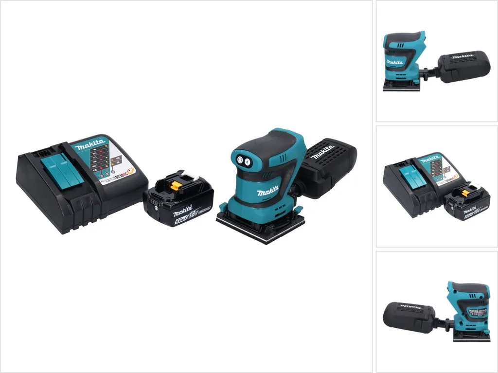 Ponceuse vibrante 18V Makita DBO480 avec batterie 5Ah et chargeur