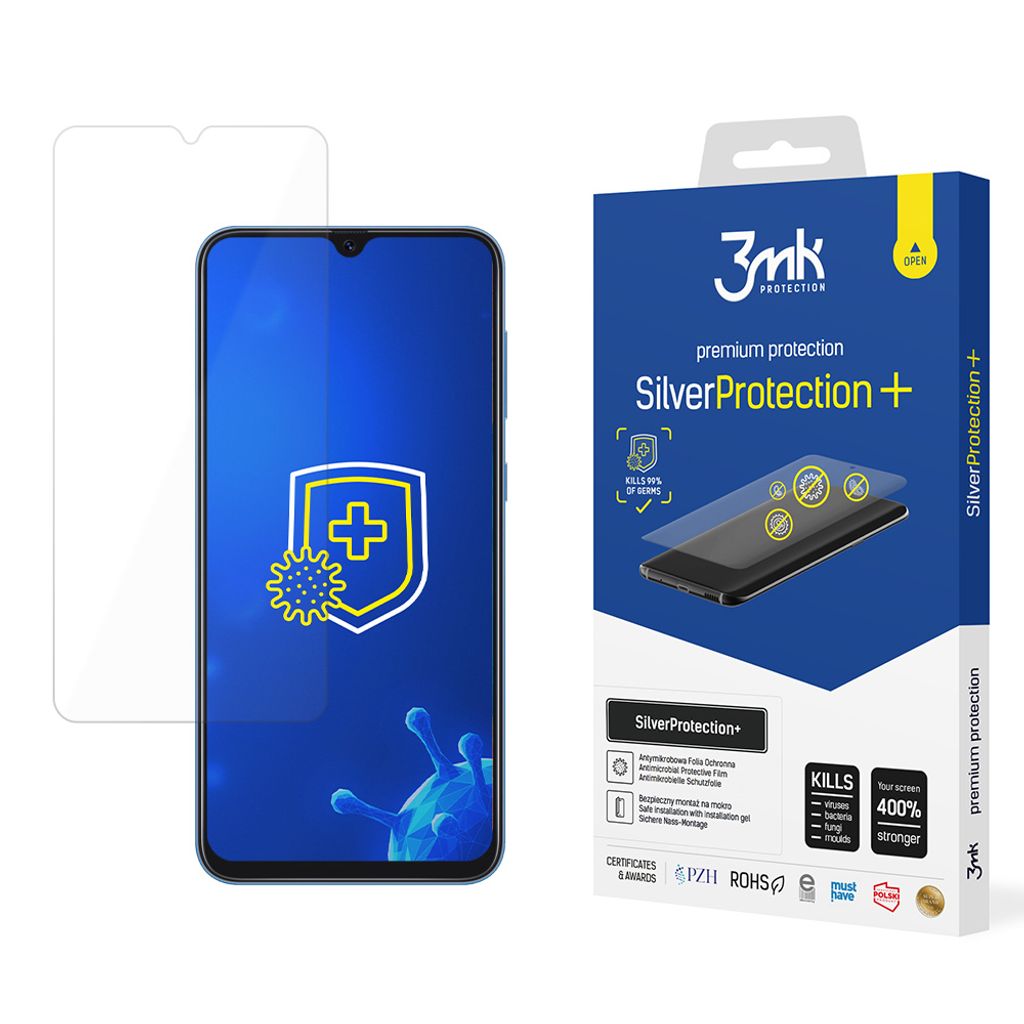 3mk Display Antimikrobielle Schutzfolie SilverProtection+ fr Samsung Galaxy A30s 0,21mm Self-Heal