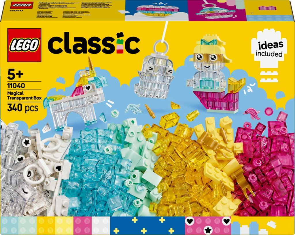 LEGO Classic Scatola Magica Trasparente 11040 Set Immagine del prodotto 