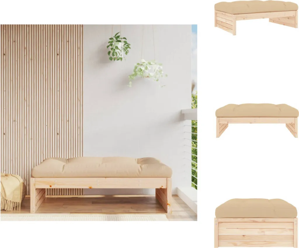 Trasforma il Giardino con lo Sgabello vidaXL 120x80 Legno Massiccio