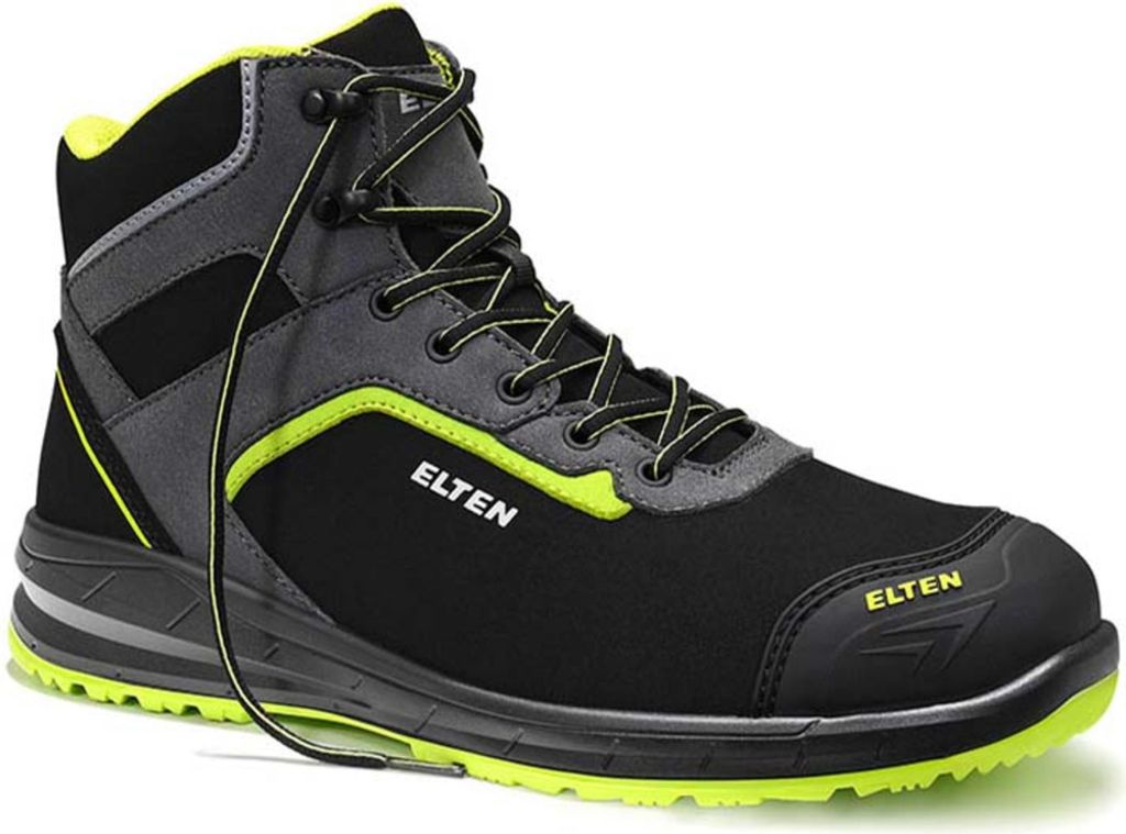 Elten LOAN XXSports Pro black-lime Mid ESD S3 Sicherheitsstiefel 768151 45 EU