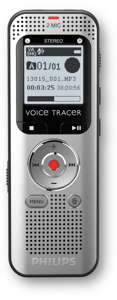Philips Voice Tracer DVT2015 Diktiergerät Interner Speicher Produktbild 