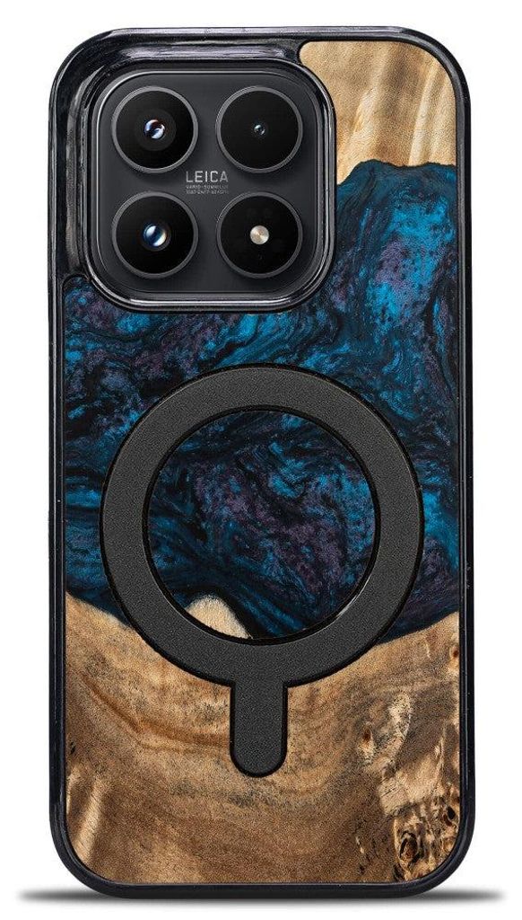 Holzhülle für Xiaomi 17, Bewood Unique Planets Neptun für MagSafe