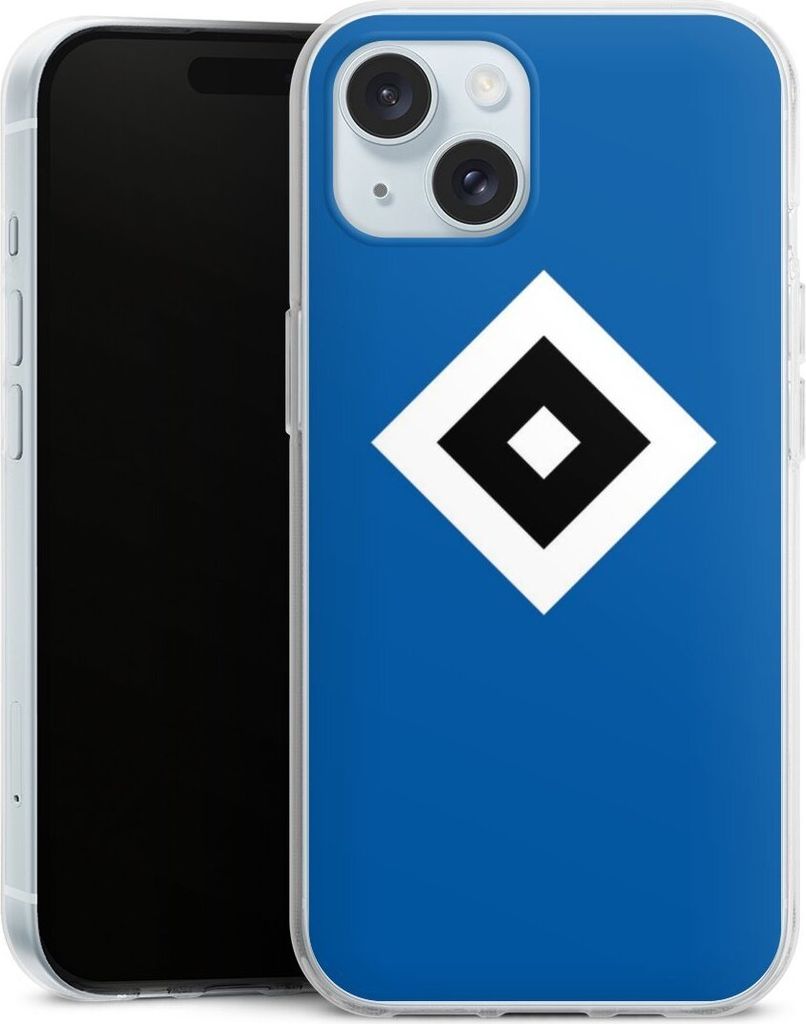 DeinDesign Handyhülle für Apple iPhone 15 Silikon Hülle Case Smartphone Schutzhülle HSV Hamburger SV Logo