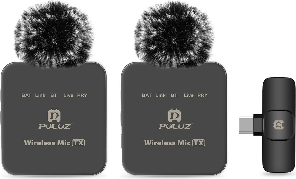 PULUZ PU648B Bezprzewodowy system mikrofonowy z 1 Zdjęcie produktu 