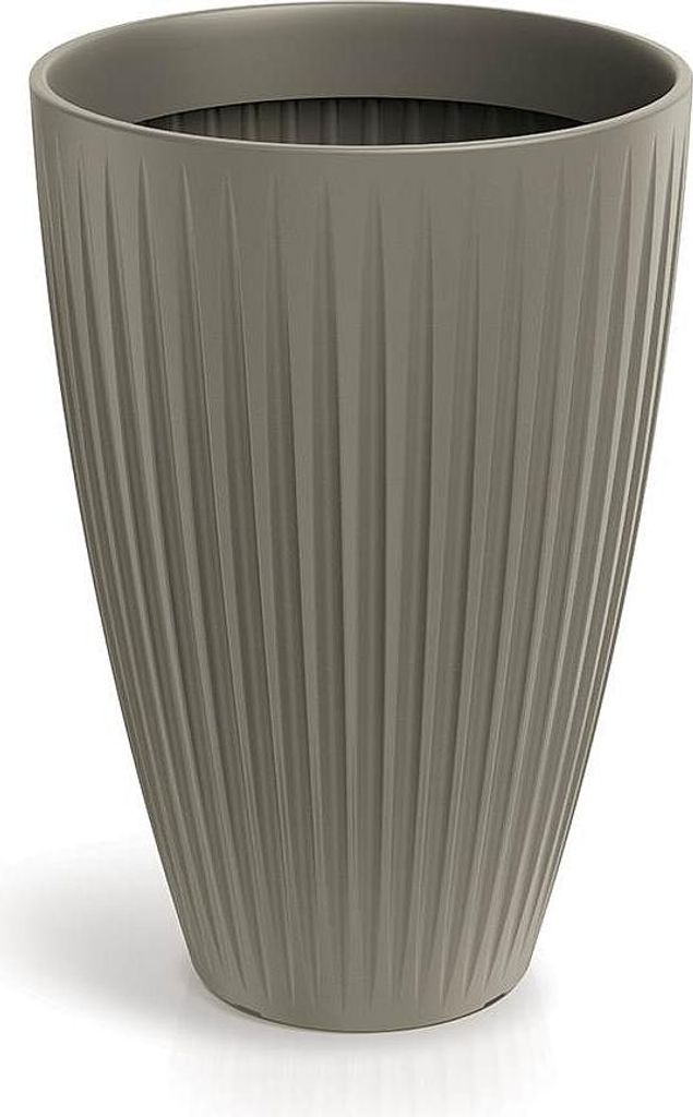Blumentopf LATIA RUND HOCH 40 cm - Farbe: mokka