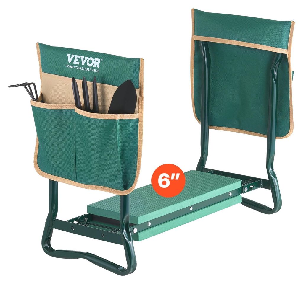 VEVOR, banco para rodillas de 590x290x490 mm, almohadilla Imagen del producto 
