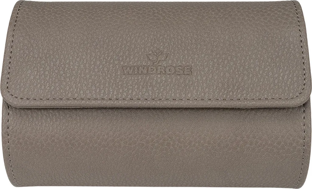 Étui de Voyage pour Montre Beige WINDROSE - Boîtier Rigide de Qualité