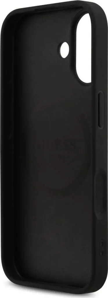 Guess Cover iPhone 17 MagSafe 4G Stripes Nera - Protezione Anti-Urto - 7