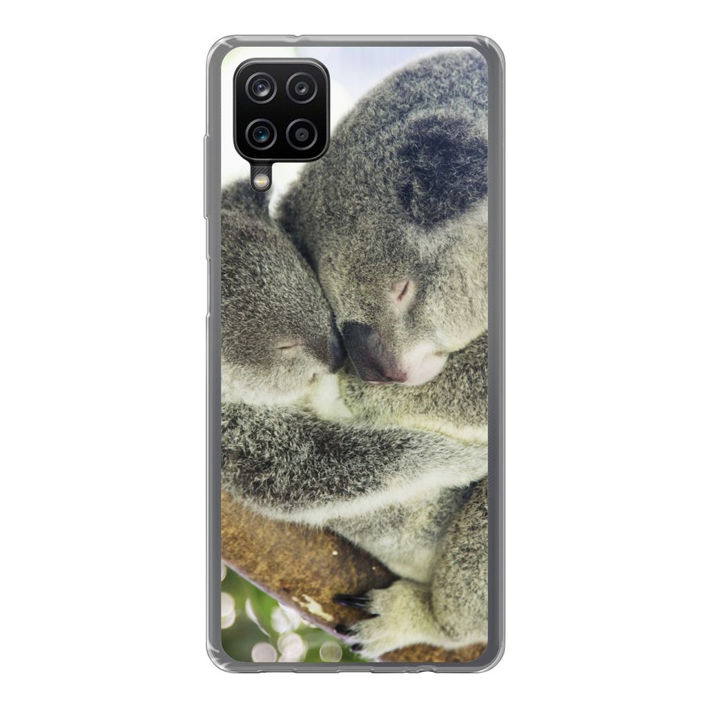 MuchoWow Handyhülle Schutzhülle Hülle für Samsung Galaxy A12 Koalas - Plüschtier - Tiere - Kinder - Jungen - Mädchen Silikon Softcase Handy...