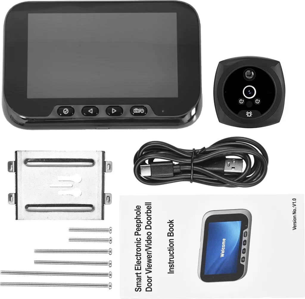 Sécurisez votre entrée avec cette sonnette vidéo LCD anti-intrusion