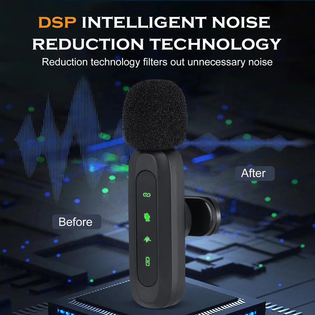 Microphone cravate sans fil pour vlog et interview, utilisation immédiate