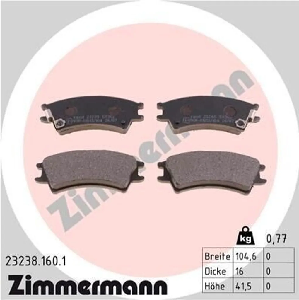 Freinage sécurisé pour Hyundai Atos MX : Plaquettes Zimmermann 232