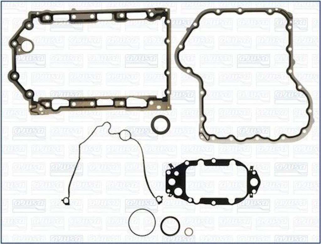 AJUSA 54153200 Dichtungssatz Kurbelgehäuse passend für PEUGEOT 407 SW (6E) 407 (6D) 607 (9D, 9U) 407 Coupe (6C) für CITROËN C5 III Kombi (RW)