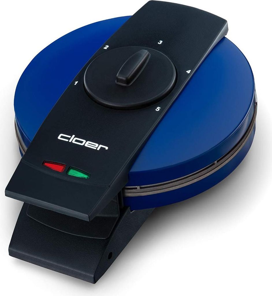 Cloer 2632 Hörncheneisen mit Ostfrieslandwappen für hauchdünne, knusprige Hörnchen, 750 W, Backfläche 14,5 cm Durchmesser, stufenlos wählbare...