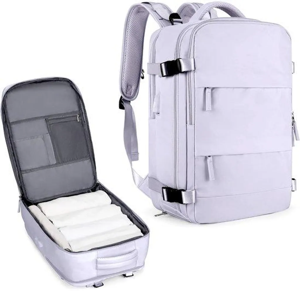Sac à dos étanche pour PC portable 14" - Modèle bicolore Gris et Violet