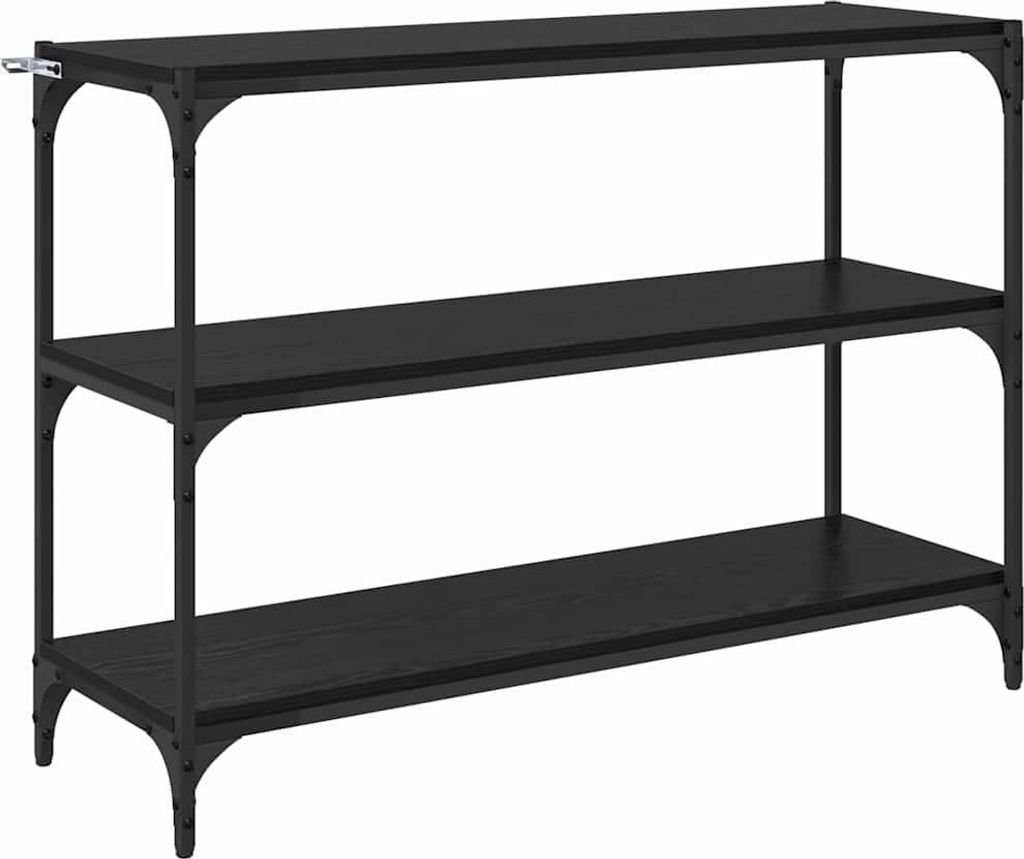 "SALE 2026" Bücherregal - Standregal - Wohnzimmerschrank - Schwarz Eichen-Optik 100 x 33 x 70,5 cm - Lagerregal Bücherregale DE4085099