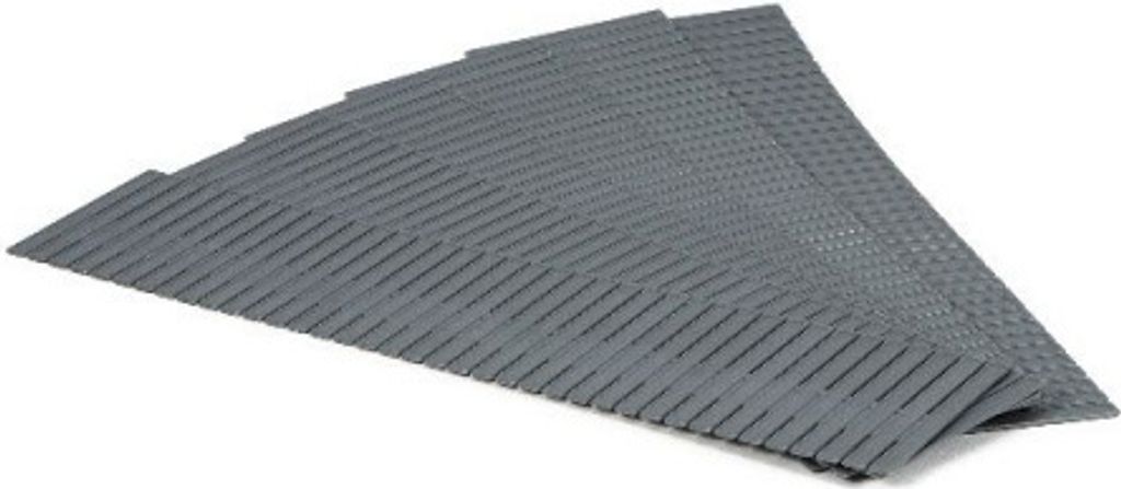 schubladeneinteilungen 44 x 10 cm Polypropylen grau 6 Stück