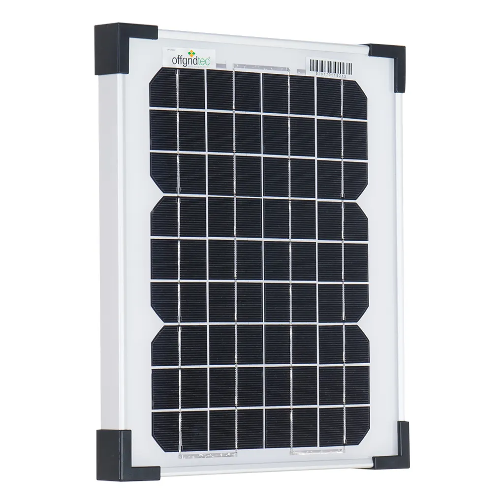 Pannello Solare Offgridtec 10W 12V Monocristallino | Design Robusto e Affidabile