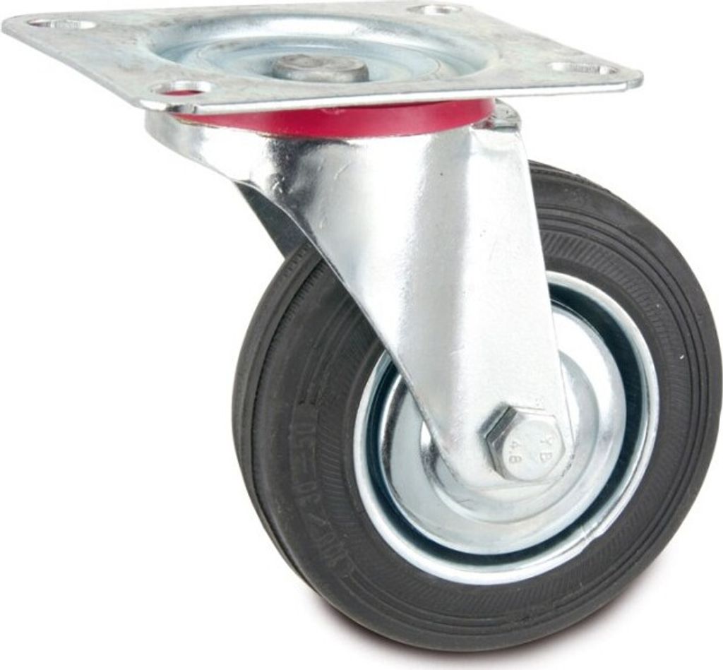 KRAFTMANN 80955 Lenkrolle 100 mm, mit Anschraubsockel