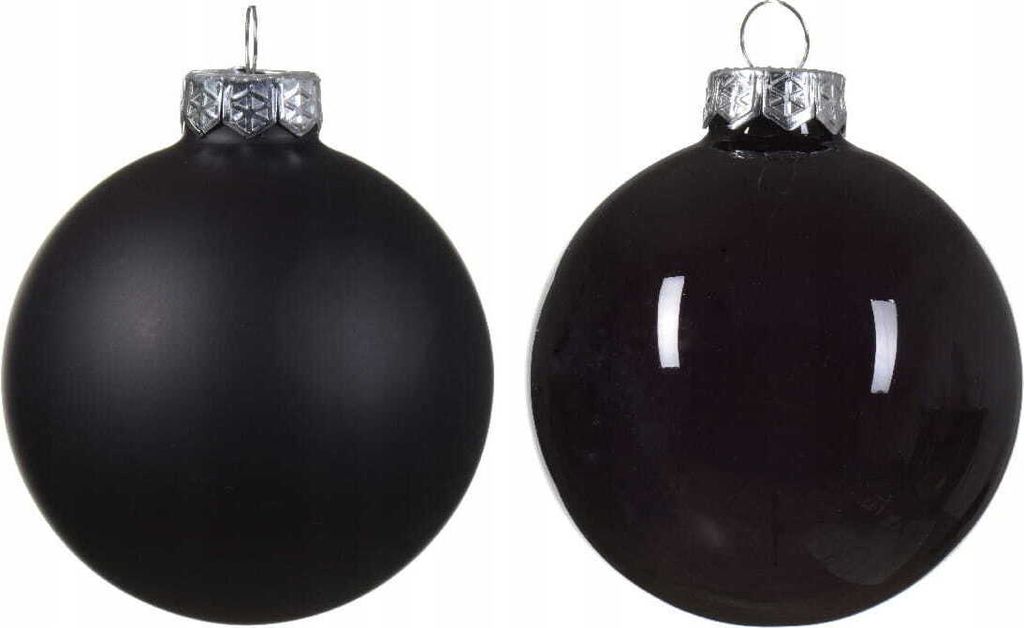 Weihnachtskugeln Glas 6cm x 20 Stück - Schwarz Produktbild 4