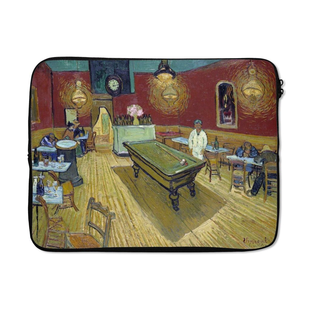 MuchoWow Laptop Hülle 15 Zoll Das Nachtcafé - Vincent van Gogh Laptoptasche - Laptoptasche - Sleeve - Rundum-Schutz