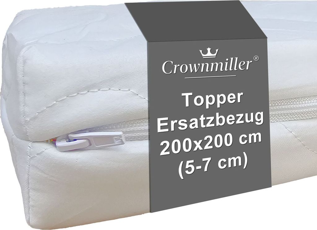 Crownmiller Topperbezug 200x200 cm für Topper Von 5-7cm, Produktbild 