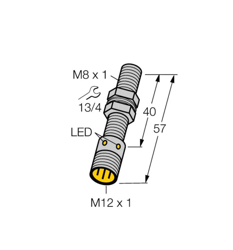 Capteur de proximité inductif M8 PNP NO pour automatisme Turck