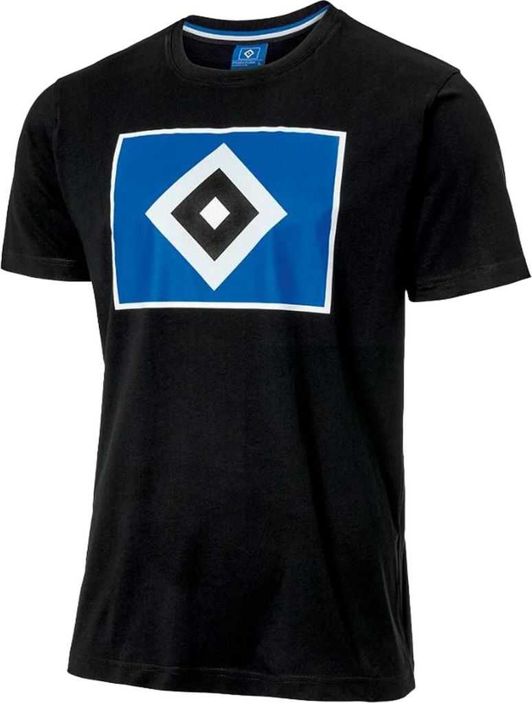Hamburger SV T-Shirt Logo Schwarz
