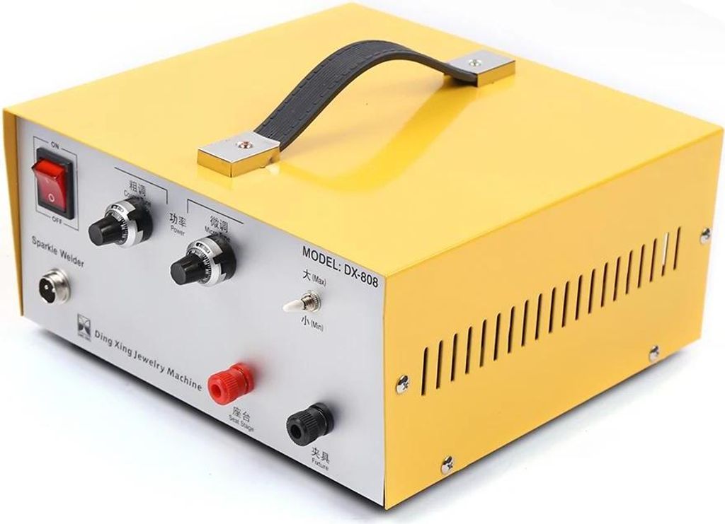 Impuls-Punktschweißgerät/Spot Welder für Schmuck - 0,6–80 A einstellbar - 110–240 V - Für Gold & Silber - CE - Gold