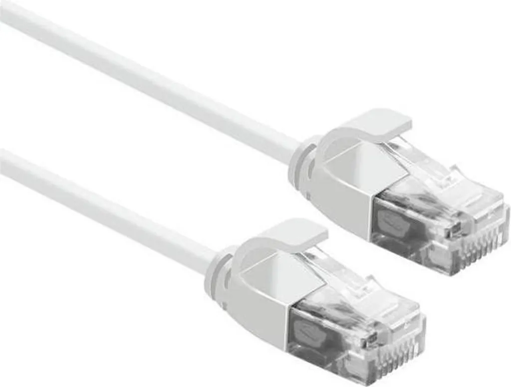 Câble réseau Cat6a UTP Nilox 2m blanc RJ45 pour connexion internet