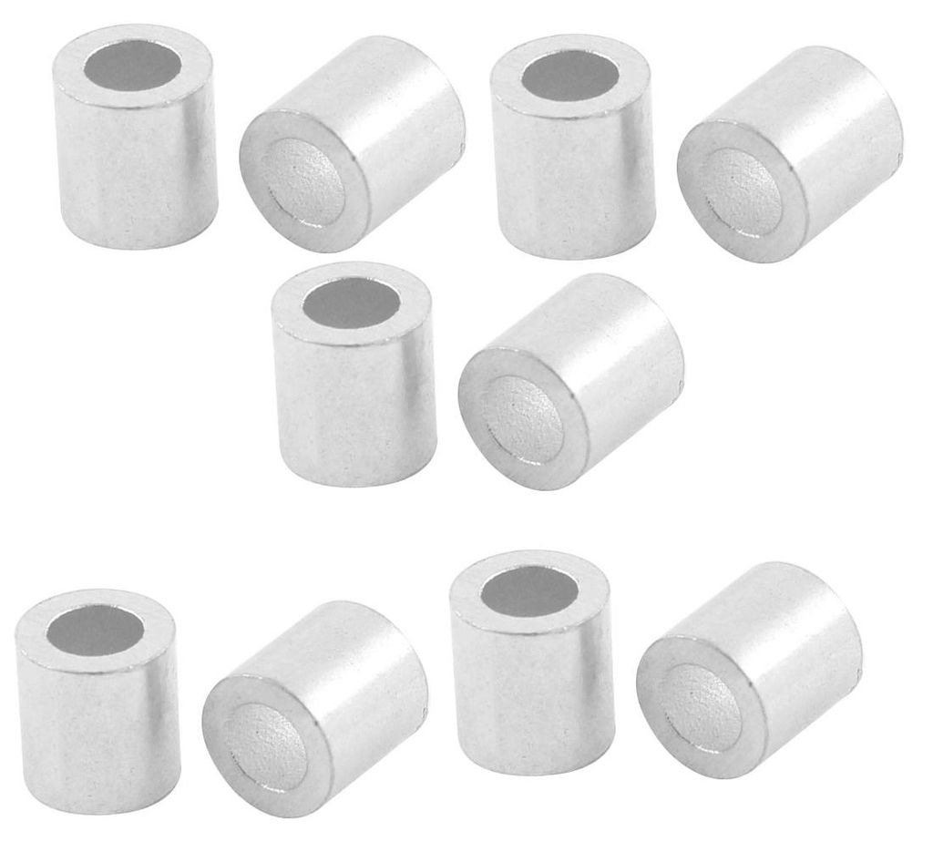 10 Stš¹ck Aluminium Kabel Haltestellen Hš¹lsen fš¹r 4mm Drahtseil Press Klemmer