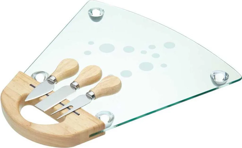 Set Regalo Kitchen Craft: Tagliere Vetro Temperato e Coltello Inox