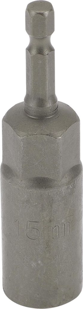 1 Stš¹ck Schlagschrauber Steckschlš¹ssel Langlebiges Werkzeug 80mm Silber Ton Chrom-Vanadium-Stahl 1/4" Sechskantschaft 6 Punkt 15mm fš¹r Aut...