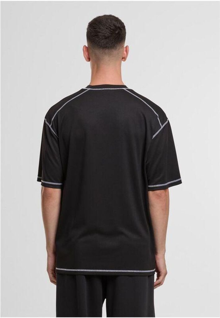 Urban Classics Oversize T-Shirt Herren Oversized Closehole Mesh Tee schwarz XL